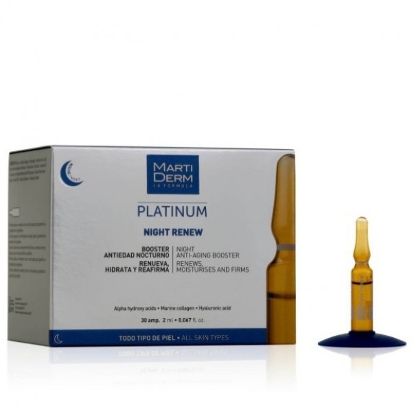 MARTIDERM PLATINUM NIGHT RENEW 30 AMPOLLAS