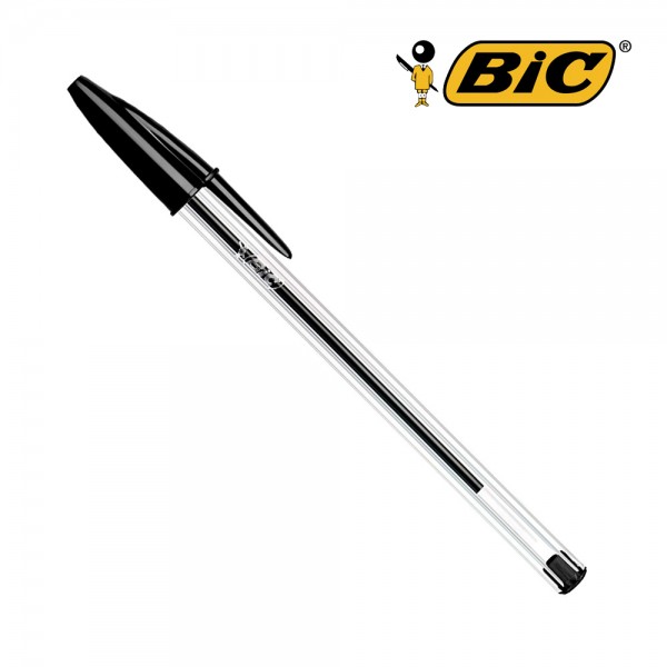 Pack 50 unid. bolígrafos bic cristal negro