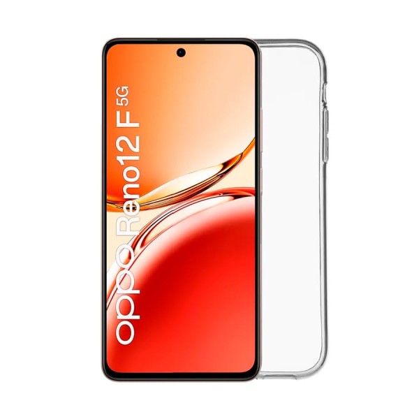 Jc funda trasera silicona transparente / oppo reno 12 f 5g