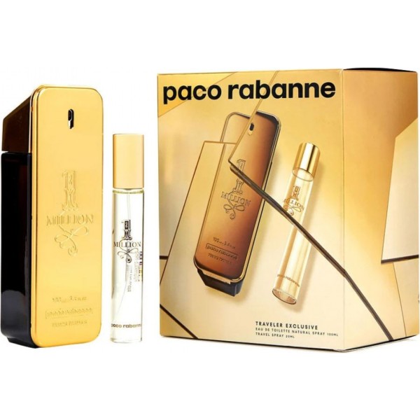 Paco rabanne 1 million eau de toilette 100ml vaporizador + eau de toilette 20ml vaporizador