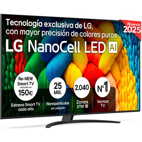 Lg nanocell 75nano81a6a / televisor smart tv 75" ultra hd 4k nanocell led hdr