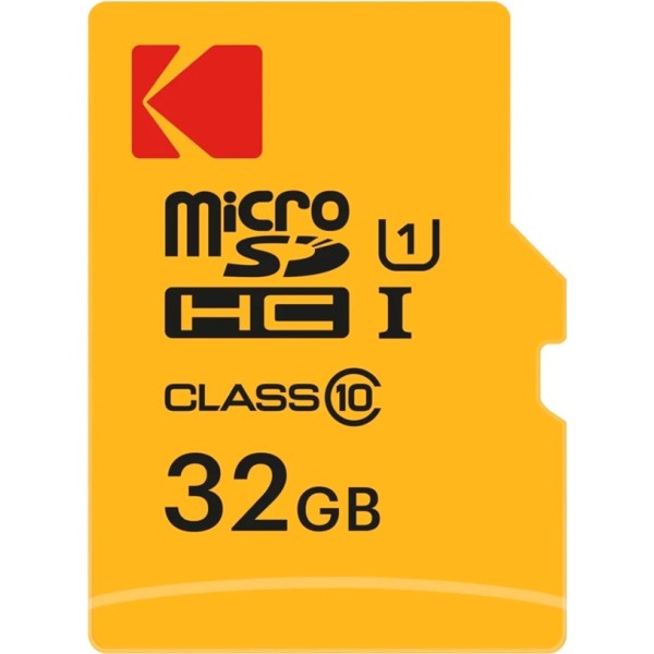 Kodak uhs-i u1 v10 a1 32gb / tarjeta de memoria microsd + adaptador sd